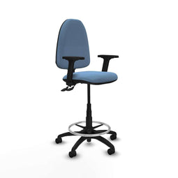 Piqueras y Crespo B2D01RN - Bureaustoel - Hoogteverstelbaar met armleuning - Hemelsblauw