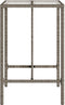 vidaXL - Tuinbartafel - 70x70x110 - cm - poly - rattan - grijs