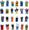 Slugterra Taartfiguren Minifiguren Set Taart Verjaardagsfeestje Taartdecoratie Leveringen, Taartfiguren, Cupcake Figuren Decoratie Verjaardagsfeestartikelen voor kinderen Decoraties