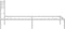 vidaXL - Bedframe - met - hoofdbord - metaal - wit - 80x200 - cm