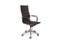 Lifa Living Bureaustoel Oxford - Armleuningen - tot 150 kg - 49-56 cm Zithoogte - Buffelleer Zitting