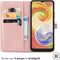 iMoshion Hoesje Geschikt voor Samsung Galaxy A04 Hoesje Met Pasjeshouder - iMoshion Mandala Bookcase - Rosé Goud