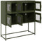 vidaXL - Dressoir - 100,5x39x107 - cm - koudgewalst - staal - olijfgroen