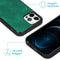 iMoshion Hoesje Geschikt voor iPhone 12 Pro / 12 Hoesje Met Pasjeshouder - iMoshion Uitneembare 2-in-1 Luxe Bookcase - Donkergroen