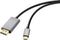 Renkforce RF-4600982 - USB-C naar DisplayPort Adapterkabel - 8K 60 Hz - Zwart (2 m)