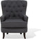 Fauteuil VIBORG II Stof Donkergrijs