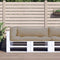 vidaXL - Palletkussens - 3 - st - stof - taupe