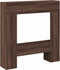vidaXL - Haardombouw - 81x18x82 - cm - bewerkt - hout - bruin - eikenkleurig