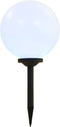vidaXL LED-solarlampen rond 30 cm RGB 2 st