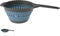 Excellent Houseware opvouwbaar vergiet - zwart/blauw - 37 x 19 cm