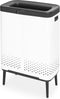 Brabantia Bo Hi Wasmand - 2 x 45 l - 2 Vakken - White (2 stuks)