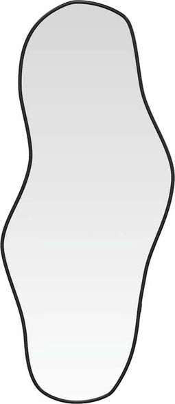 vidaXL - Wandspiegel - 80x35 - cm - zwart