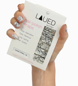 LAUED Nagelstickers - Nail Wraps - 16 Extreem Dunne Nagellak Stickers - Manicure Nail Art Folie - Artistic Chaos