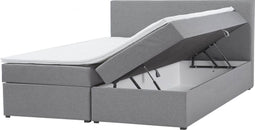 SENATOR - Boxspringbed - Grijs - 180 x 200 cm - Polyester