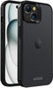 Accezz Rugged Frosted Backcover - iPhone 15 - Schokabsorberend - Zwart