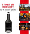 BBQ Collection Buitenhaard - Tuinhaard 134 x 44,5 x 44,5 cm - Terraskachel met As-Opvangbak Pook Houtopslag - Zwart