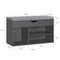 SoBuy Schoenenkast - Zitvlak - 80 x 30 x 46 cm - Zwart/Grijs