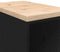 vidaXL - Garagekast - 30x51x85 - cm - massief - grenenhout - zwart