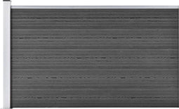 vidaXL - Schuttingpaneel - 175x105 - cm - HKC - zwart