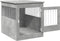vidaXL - Hondenbench - 64,5x80x71 - cm - bewerkt - hout - betongrijs