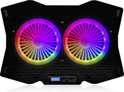 Modecom MC-CF18 RGB laptop cooling pad 45,7 cm (18") 1200 RPM Zwart