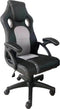 Bureaustoel Junior kinderen - gamestoel - racing gaming stijl - zwart grijs