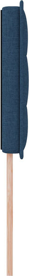 vidaXL - Hoofdbord - met - Lijnenontwerp - - - Blauw - - - 90 - cm - - - Gestoffeerd