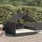 vidaXL - Hondenhok - met - kussen - poly - rattan