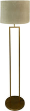 Ronde lampenkap - 42x42x32 - Warmgrijs - Velvet