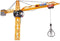 Dickie Toys - Giant Constructie Kraan 120 cm - Afstandsbediening 350° draaiend - Geel zwart