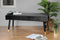 LIFA LIVING Halbank Barcelona - Modern - Velvet & Hout - Grijs - 101 x 42 x 45 cm