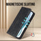 Podec iPhone 15 - Hoesje met Pasjeshouder - Anti-Shock Wallet Case met Screenprotector - Zwart