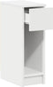vidaXL - Nachtkastje - met - lade - 20x36x60 - cm - wit