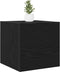vidaXL - Wand-tv - kasten - 2 - stuks - Zwart - Eiken - 30,5x30x30 - cm