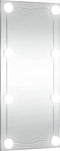 vidaXL - Wandspiegel - met - LED's - rechthoekig - 50x100 - cm - glas