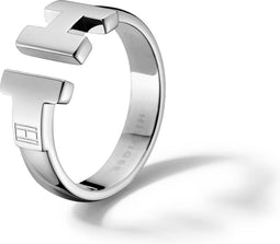 Tommy Hilfiger Ring Dames 2700864C - Roestvrij staal - Maat 14 - Grijs