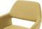 CHICAGO - Eetkamerstoel - Mosterdgeel - Polyester