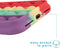 iMoshion Hoesje Geschikt voor iPhone 8 Plus / 7 Plus Hoesje Siliconen - iMoshion Pop It Fidget Toy - Pop It hoesje - Rainbow