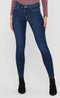 ONLY ONLWAUW LIFE MID SKINNY BJ14-4 NOOS - Dames Jeans - Skinny fit - Maat XS XL32