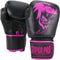 Super Pro Combat Gear - Warrior Kickbokshandschoenen - Lederen 8oz - Zwart/Roze