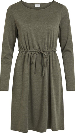 VILA VIJUNER LS DRESS - Jurk met aansnoer taille - M