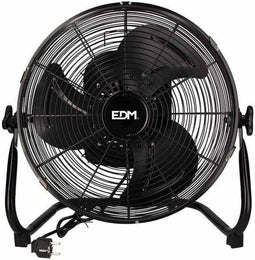 Vloerventilator EDM Freshwind industrial Draait Zwart 45 W