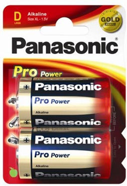 Panasonic LR20PPG - Alkaline Batterijen - Hoogwaardige kwaliteit - (2 stuks)