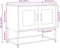 vidaXL - Tv-meubel - 68x39x60,5 - cm - koudgewalst - staal - roze
