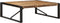 vidaXL - Salontafel - 100x100x35 - cm - massief - ruw - mangohout