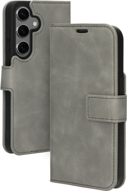Mobiparts Galaxy S24 - Classic Wallet Case - Ruimte voor pasjes - Grijs