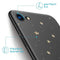 iMoshion Hoesje Geschikt voor iPhone SE (2022) / SE (2020) / 8 / 7 Hoesje Siliconen - iMoshion Design hoesje - Zwart / Meerkleurig / Goud / Stars Gold