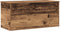 vidaXL - Opbergdoos - met - Deksel - Oude - Hout - 100x42x46 - cm - Geengineerd - Hout
