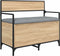 vidaXL - Opbergbankje - 85,5x42x73,5 - cm - bewerkt - hout - sonoma - eikenkleurig