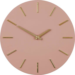Mica Decorations Brixen Wandklok - Ø36 cm - Roze
